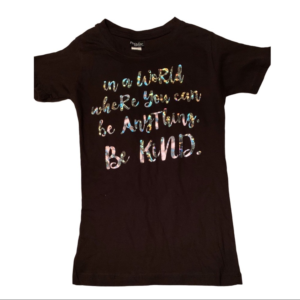 NWOT Be Kind Black Graphic Tee size Large